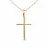 Collier - Médaille Croix Or 18 Carats 750/000 Jaune - Chaine Dorée