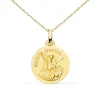 Collier - Médaille Or 18 Carats 750/1000 Saint Michel - Chaîne Dorée - Gravure Offerte