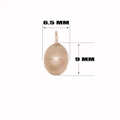 Collier - Médaille Or Jaune et Diamant - Chaine Dorée