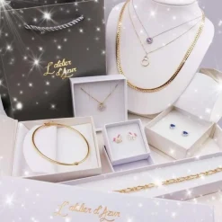 Collier - Pendentif Lettre J Or 750/1000 - Chaine Dorée