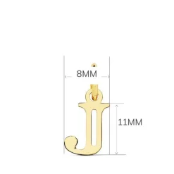 Collier - Pendentif Lettre J Or 750/1000 - Chaine Dorée