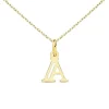 Collier - Pendentif Lettre A Or 750/1000 - Chaine Dorée