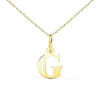 Collier - Pendentif Lettre G Or 750/1000 - Chaine Dorée