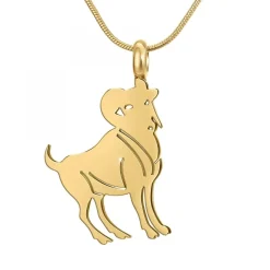 Collier astrologie Bélier SC Bohème en Acier Finement doré