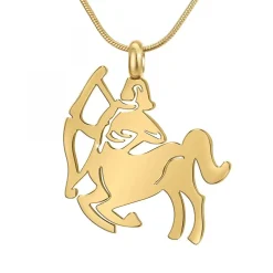 Collier astrologie Sagittaire SC Bohème en Acier Finement doré