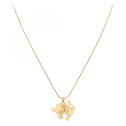 Collier astrologie Taureau SC Bohème en Acier Finement doré