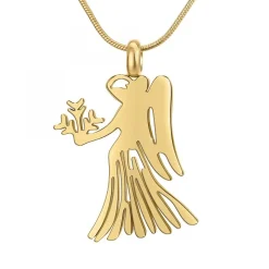 Collier astrologie Vierge SC Bohème en Acier Finement doré
