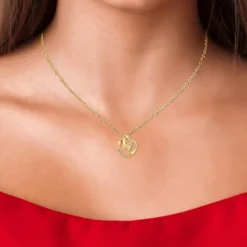 Collier coeur SC Bohème orné de Zirconium