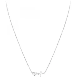 Collier cœur par SC Crystal orné d'un véritable diamant blanc