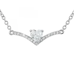 Collier cœur SC Crystal orné de zirconium