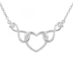 Collier cœur SC Crystal orné de zirconium