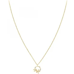 Collier fleurs par SC Bohème orné de Zirconium