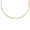 Collier Or 18 Carats 750/000 Maille Palmier Jaune - Femme