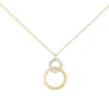 Collier Or Jaune et Diamants - Motif Anneaux - Femme
