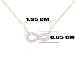 Collier Or Jaune et Diamants - Motif Infini Infinity – Femme