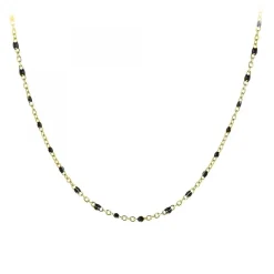 Collier perles noires par SC Bohème