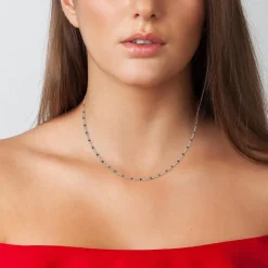 Collier perles noires par SC Bohème