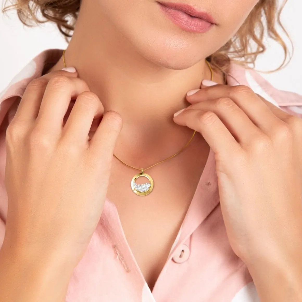 Collier rond SC Bohème orné de Cristaux scintillants