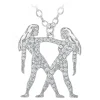 Collier signe astrologique gémeaux orné de Cristaux scintillants par SC Crystal