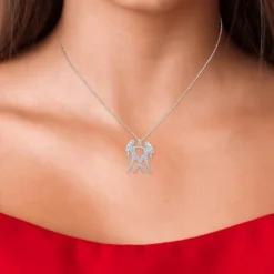 Collier signe astrologique gémeaux orné de Cristaux scintillants par SC Crystal