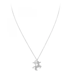 Collier signe astrologique sagittaire orné de Cristaux scintillants par SC Crystal en Métal rhodié