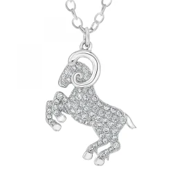 Collier signe astrologique bélier orné de Cristaux scintillants par SC Crystal