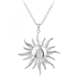 Collier soleil par SC Crystal orné d'un véritable diamant blanc