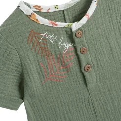 Combishort bébé en gaze de coton Dumbea