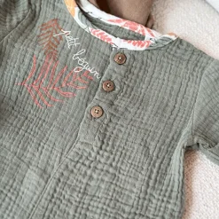 Combishort bébé en gaze de coton Dumbea