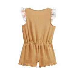 Combishort bébé en gaze de coton Flamingo