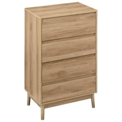Commode 4 tiroirs Liam - Marron