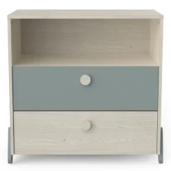Commode enfant 1 niches 2 tiroirs L73cm NOLAN