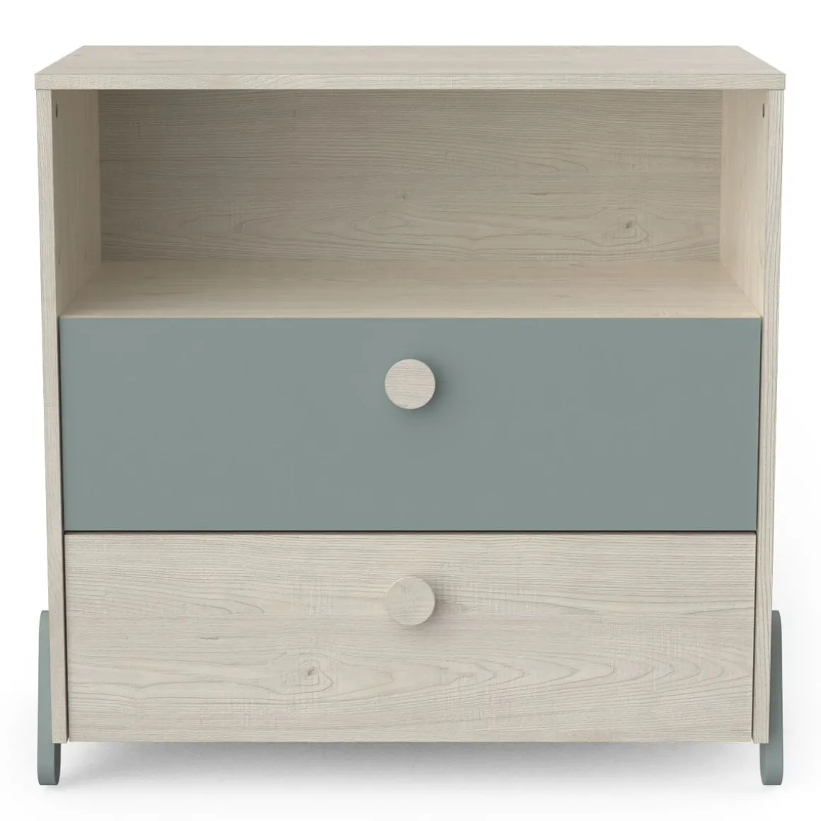 Commode enfant 1 niches 2 tiroirs L73cm NOLAN