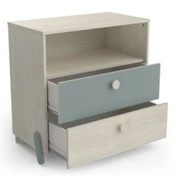 Commode enfant 1 niches 2 tiroirs L73cm NOLAN