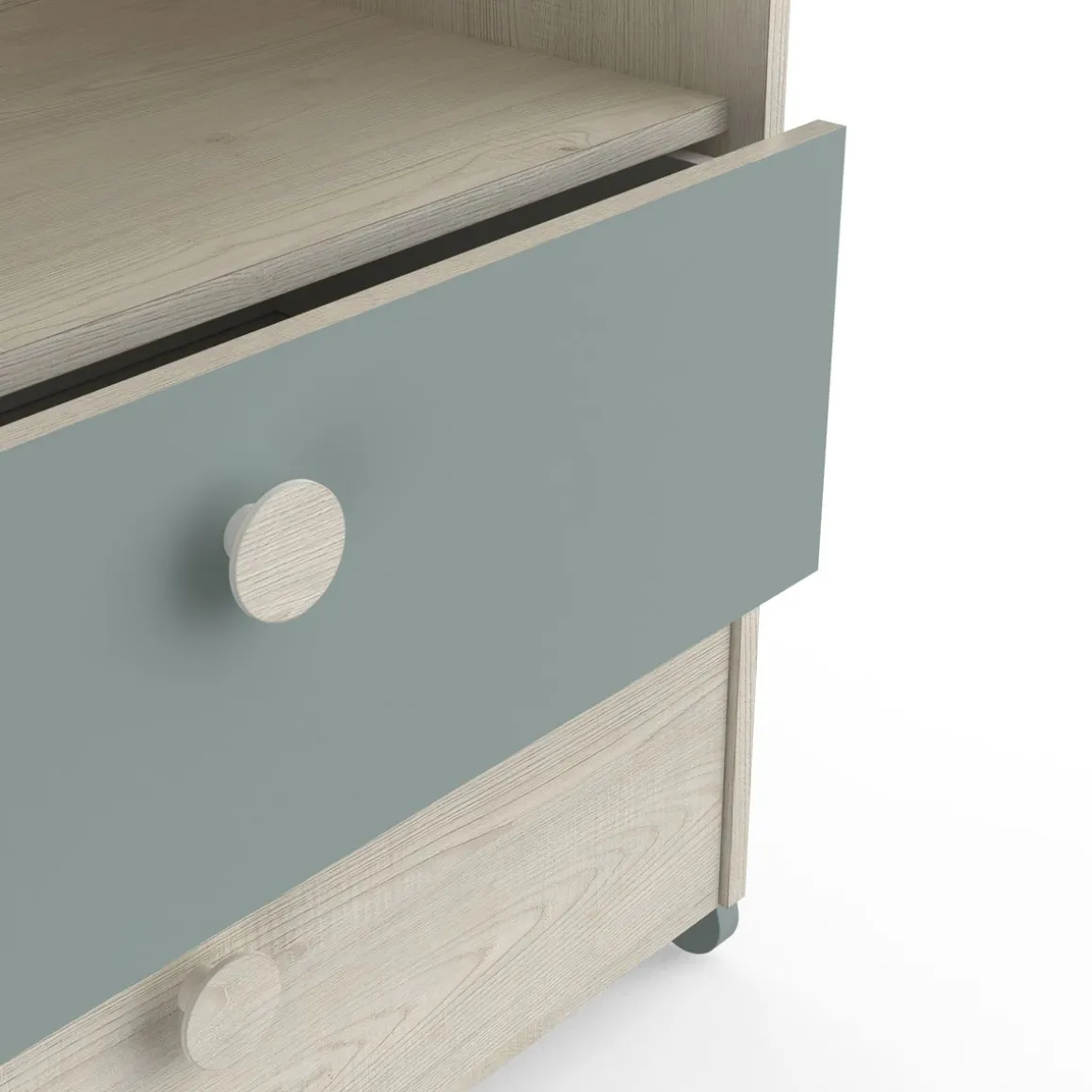 Commode enfant 1 niches 2 tiroirs L73cm NOLAN