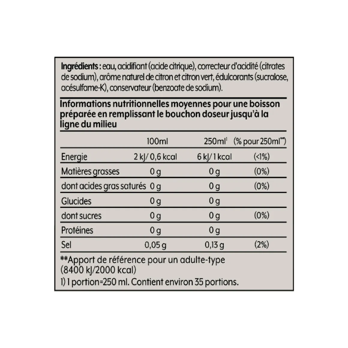 Concentré pour soda 30011729