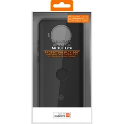 Coque + Verre trempé pour Xiaomi Mi 10T Lite - Noir/Orange