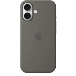 Coque iPhone 16 MagSafe Gris sidéral Silicone