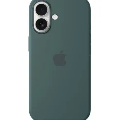 Coque iPhone 16 MagSafe Vert lacustre Silicone