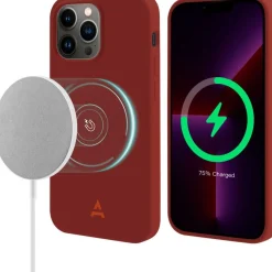 Coque iPhone 13 Pro Max rouge MagSafe