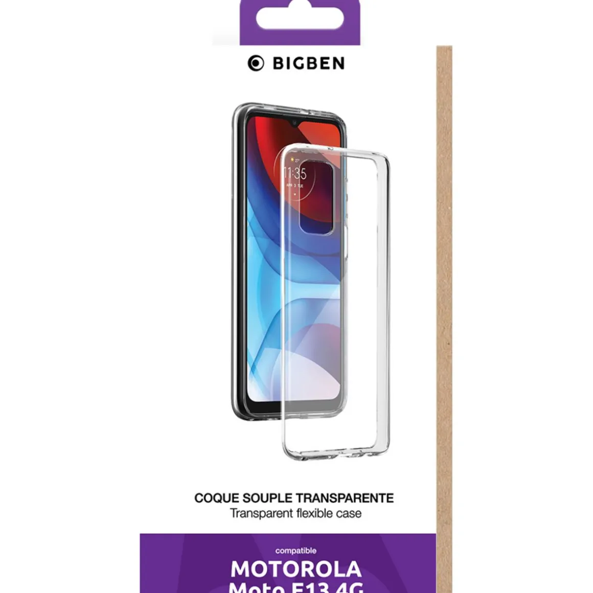 Coque pour Motorola E13 4G - Transparente