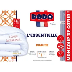 Couette Chaude L'ESSENTIELLE en polyester fibre Volupt'Air 350 g/m²