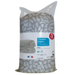 Couette légère imprimée en microfibre 200 g/m²