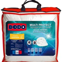 Couette tempérée anti-acariens 300g/m² MULTI PROTECT