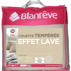 Couette tempérée en microfibre EFFET LAVÉ 300g/m²