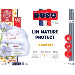 Couette tempérée en polyester anti acariens a base d'huile de lin 300g/m² LIN NATURE PROTECT