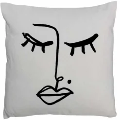 Coussin Déco Mélissa 50x50cm Blanc & Noir