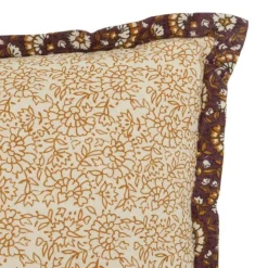 Coussin Déco à Volant Indie 38x58cm Beige