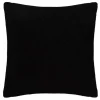 Coussin Déco Effet Mohair Origines 45x45cm Noir