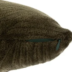Coussin Déco en Flannelle Zoa 40x40 Kaki